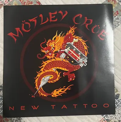 Motley Crue New Tattoo Promo 2 Sided Album Flat 2000 Tommy Lee Vince Neil • $11.99