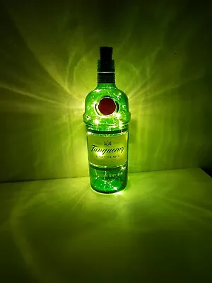 Tanqueray Gin Green Bottle Lamp Warm White Colour LED Lights Gift Decoration • £6