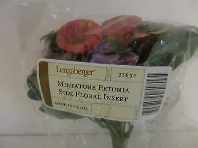 Longaberger May Series Miniature Petunia Silk Floral #23504– NEW • $8.50