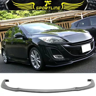 Fits 10-11 Mazda 3 JDM Style Front Bumper Lip Spoiler PU • $71.80