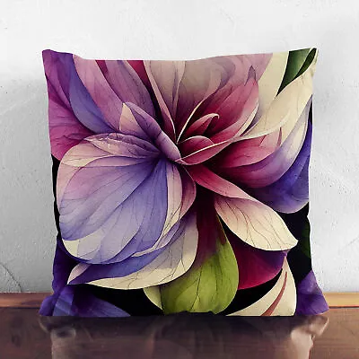 Plump Cushion Lovely Watercolour Flowers No.1 Scatter Throw Pillow Cover Filled • £26.95