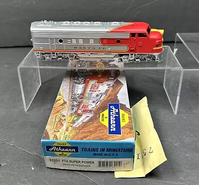 Vintage HO ATHEARN 3201 F7A SUPER POWER SANTA FE PASSENGER LOCOMOTIVE  NIB • $54.99