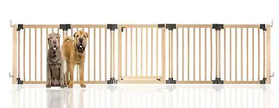 £77.85 • Buy Extra Wide Dog Gate Multi Panel Wooden Pet Barrier Various Sizes By Bettacare