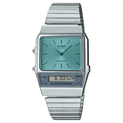 Casio Vintage Series Silver Blue Retro Style Digital Classic Watch AQ-800EC-2A • $143.10