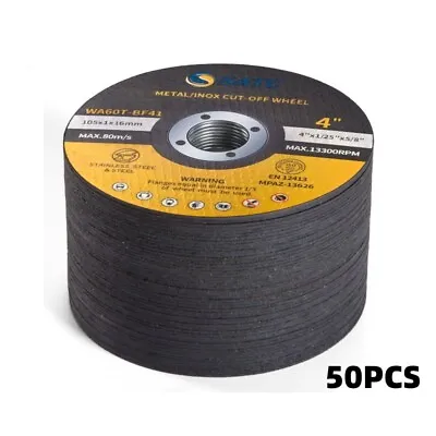 50 Pack 4 Inch Metal Cut Off Wheels 5/8  Arbor Angle Grinder Cutting Disc • $29.39