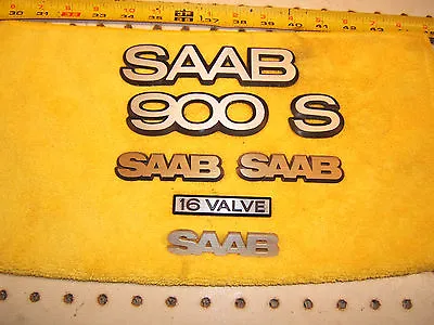 Saab 1984 900 S Coupe Hatchback Hood / Grille/ Hatch Metal OE 1 Set Of 7 Emblems • $115