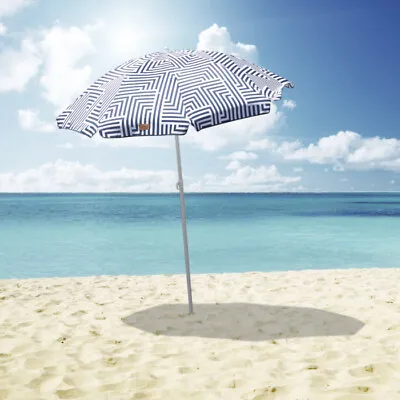 $64.99 • Buy 1.8m Beach Umbrella Block 99.99% UV Waterproof Perfect For Outdoor Activities