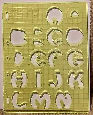 Fiskars Alphabet Letters Hard Plastic Stencil 28cm X 21.5cm • $9.95