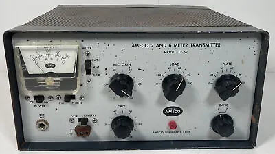 Vintage Ameco TX-62 2 & 6 Meter Ham Radio Transmitter • $200.20