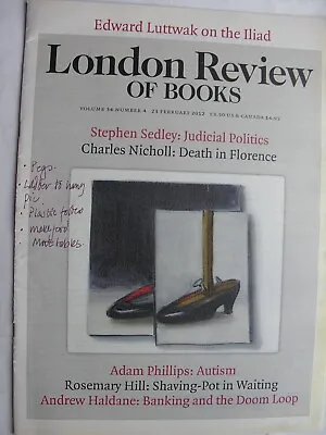 LONDON REVIEW OF BOOKS Feb 23 2012 David Shrigley Homer Iliad Russian Elections • £8.50