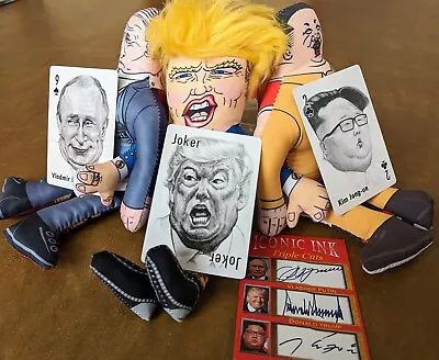 Political Single Swap Playing Card ~ Putin ~ Kim Jong Un ~ Donald Trump Cat Toy • $49.99