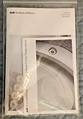 B&W Bowers & Wilkins DM600 S3 Owners Manual +600 Series Theater Options+++ • $7.18