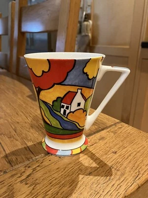 £8.99 • Buy Past Times Fine Bone China Deco Clarice Cliff Style Mug 4.5” High