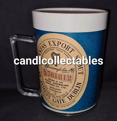 Rare Vintage Guinness Export Stout Fosters Export Crown Lager Plastic Cup Mug • $50