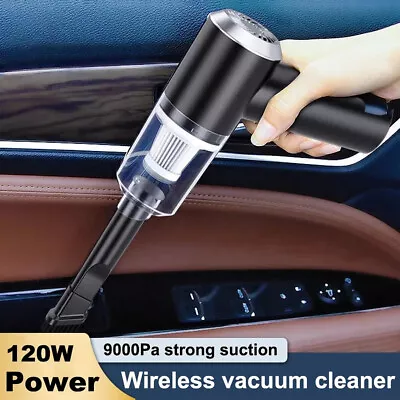 120W Car Auto Vacuum Cleaner Mini Duster Cordless Portable Rechargeable Wet&Dry • $4.99