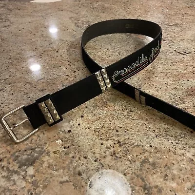 Iceberg Belt Vintage Crocidile Rock Size 40 Italy • $25