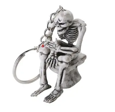 £2.79 • Buy Skull Skeleton Keyring Funny Scary Novelty Keychain UK SELLER