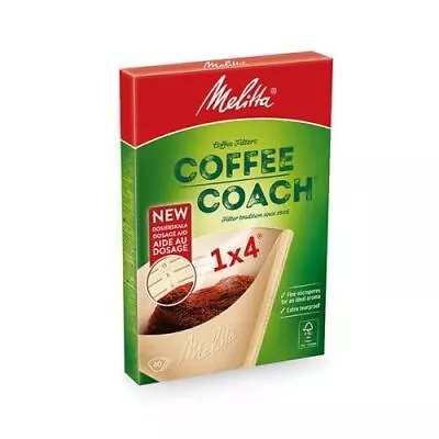 Melitta Coffee Filter Cones Pour Over  1x4 & 1x2 Traditional Filters Papers • £3.89