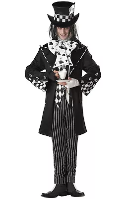 Brand New Dark Mad Hatter Alice In Wonderland Adult Costume • $50.80