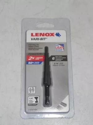 Lenox 30884 VB4 Vari-Bit 3/16  - 1/2  Step Drill Bit W 1/4  Quick Shank - New • $39