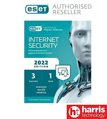 ESET Internet Security 3 Device 1 Year ESD License Key • $79.95