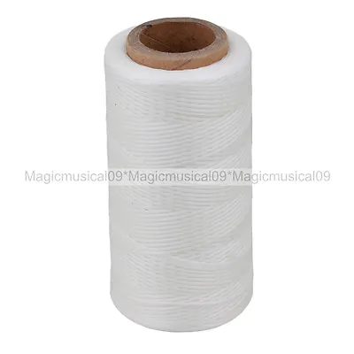 200 Meter 1mm 150D White Leather Sewing Flat Waxed Dacron Thread Cord DIY • $9.67