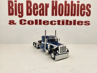 1/64 DCP/FG Blue White & Black 359 Peterbilt Coffin Bunk Sleeper Tractor • $70