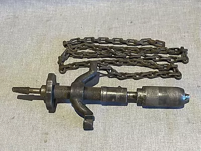 Antique Millers Falls 48  Chain Drill Brace With Auger Bit Chuck - Made In USA • $19.90