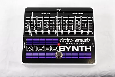 Used Electro-Harmonix EHX MicroSynth Analog Guitar Micro Synthesizer Pedal • $249.99