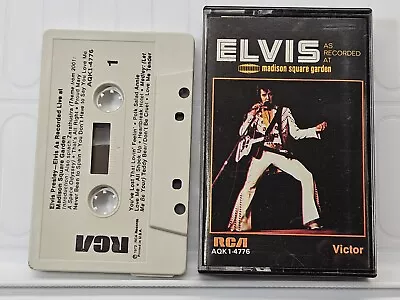 ELVIS PRESLEY - ELVIS AS RECORDED LIVE AT MADISON SQUARE GARDEN (Cassette RCA) • $2.75