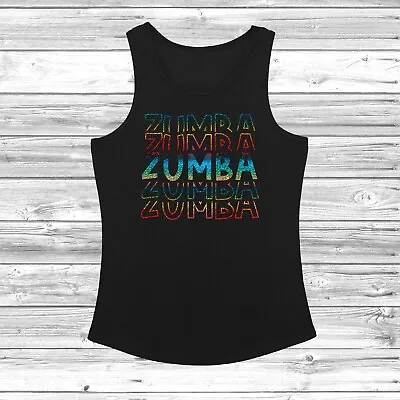 Zumba Rainbow Womens Vest Tee Gym Workout Fitness JC015 Latin American Dance • £11.99