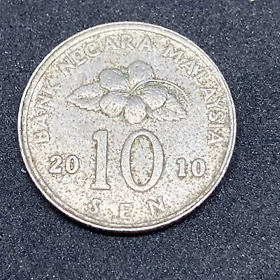 Coin / Malaysia / 10 Sen / 10 Cent/ 2010 • £1