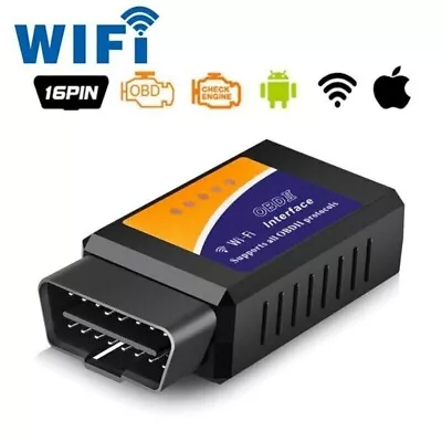 ELM327 WiFi OBD2 OBDII Car Diagnostic Scanner Code Reader Tool For IOS Android • $15