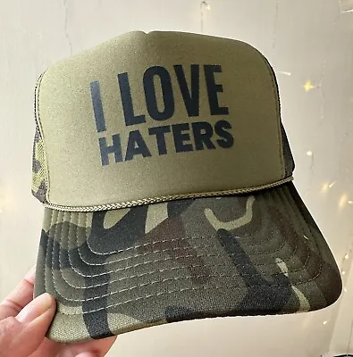 I Love Haters Trucker Hat Unisex • $25