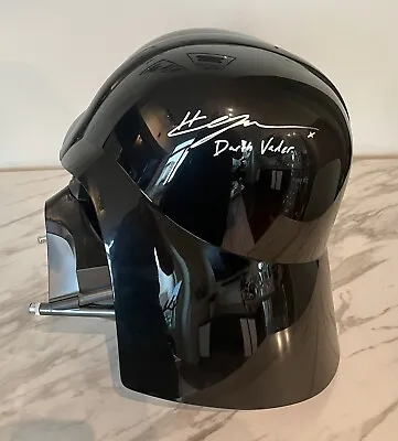 HAYDEN CHRISTENSEN Autographed Signed Black Series Darth Vader Helmet JSA COA • £880.67