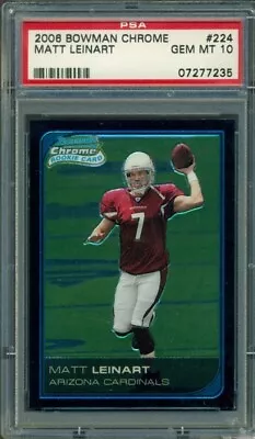 2006 Bowman Chrome Matt Leinart #224 Rookie Card Psa 10 • $29.99