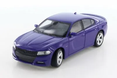 2016 Dodge Charger R/T Purple - Welly 28079D - 1/24 Scale Diecast Model Toy Car • $13.98