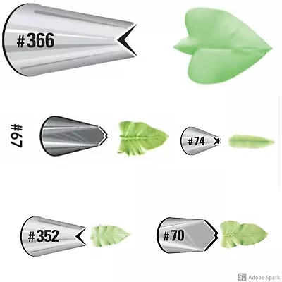 £3.84 • Buy Wilton Leaf Nozzle Cake Decorating Icing Tip Nozzles Tube - Uncarded - Choice 