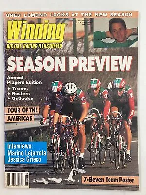 Winning Bicycle Racing Illustrated May 1990 No. 80 7-Eleven Time Trial Team • $17.95