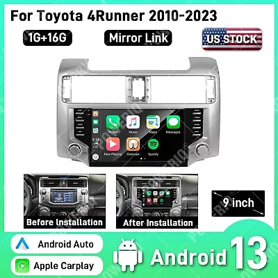 1+16G Car Stereo For Toyota 4Runner 2010-2023 Carplay Android Auto Radio GPS • $245