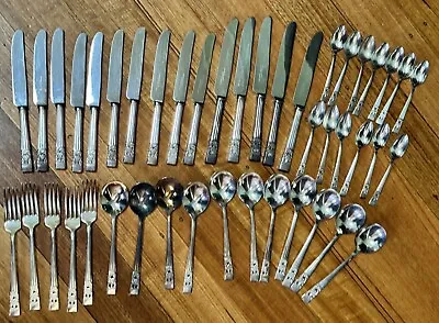 44 Pieces Of Vintage Oneida Community Cutlery Fork Spoon Knife • $65.99