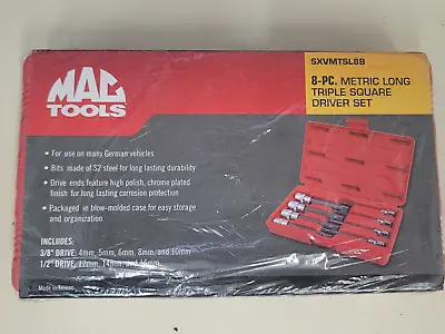 New Sealed Mac Tools # Sxvmtsl8b 8 Piece Metric Long Triple Square Driver Set • $119.98