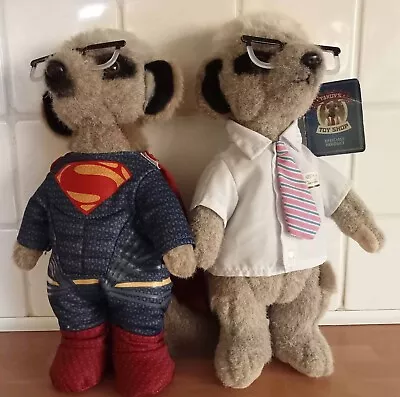 2 Meerkat Sergei Soft Toys Official Product Exct Condition • £5