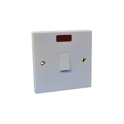 £4.45 • Buy SparkPak 20A Double Pole Switch With Neon - White