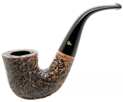 Peterson Aran Rusticated Finish Medium Bent Calabash Briar Pipe (05) • £73.99