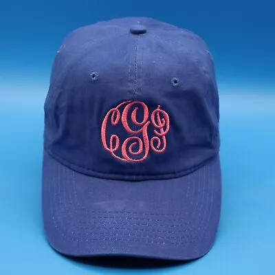 CPG Monogram Pink Blue Hat Cap Men's Strap Back Adjustable Baseball • $26.64