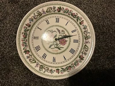 £27.50 • Buy Portmeirion Botanic Garden Clock Purple Rock Rose