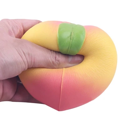 $18.85 • Buy Jumbo Soft Squishy Peach Charms Cream Scented Slow Rising Kids Simple Dimple Set