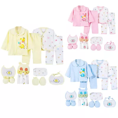 18PCS Newborn Baby Boys Girls Clothes Bibs Gloves Sock Outfits Set Breathable • $49.48