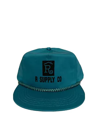 NEW Vintage R SUPPLY CO. Snapback Trucker Hat Teal & Black • $17.49